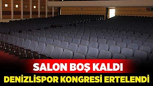 Denizlispor kongresinde salon boş kaldı