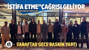Taraftardan gece yarısı şok baskın 