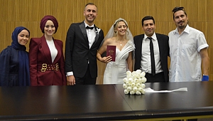 Denizli’de spor camiası bu nikahta bir araya geldi