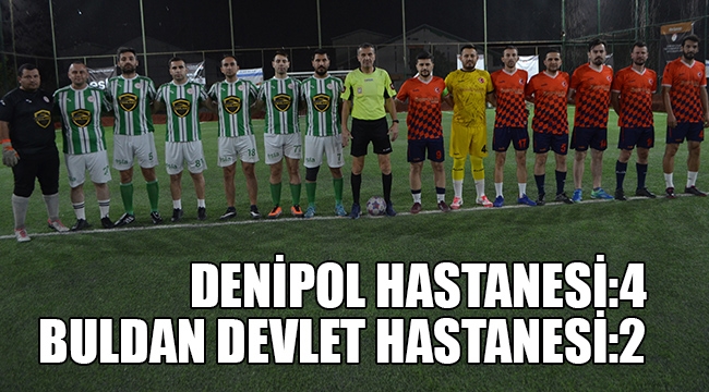 Sağlık çalışanları turnuvasında Denipol farkı